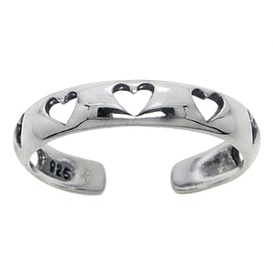 teenring Zilver 925 hart liefde