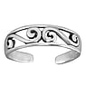 Toering Silver 925 Tribal_pattern Wave Spiral