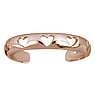 Bague de doigt de pied Acier inoxydable Revtement PVD (couleur or) Coeur Amour