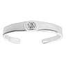 Bague orteil de pierre Argent 925 Cristal