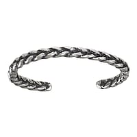 Toering out of Silver 925. Width:1,5mm. Bendable for adjustment and for wearing.  Eternal Loop Eternity Everlasting Braided Intertwined 8