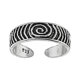 Bague de doigt de pied Argent 925 Spirale