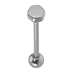 Tongue piercing out of Surgical Steel 316L. Thread:1,6mm. Bar length:20mm. Ball diameter:5mm. Shiny.