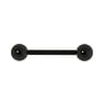 Zungenpiercing Chirurgenstahl 316L PVD Beschichtung (schwarz)