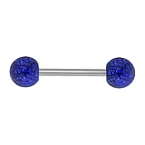 Piercing lingua Metallo chirurgico 316L Vetro acrilico