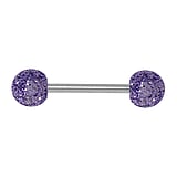 Tongue piercing Surgical Steel 316L Acrylic glass