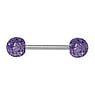 Tongue piercing Surgical Steel 316L Acrylic glass