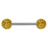 Piercing langue Acier chirurgical 316L Verre en acrylique