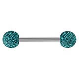 Piercing lingua Metallo chirurgico 316L Vetro acrilico