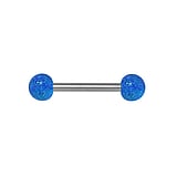 Piercing langue Acier chirurgical 316L Verre en acrylique