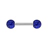 Tongue piercing Surgical Steel 316L Acrylic glass