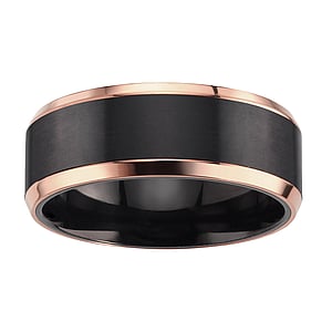 Titan Ring Titanium Black PVD-coating PVD-coating (gold color)