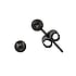 Titanium ear studs Titanium Black PVD-coating