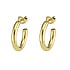 Titanium ear studs Titanium PVD-coating (gold color)