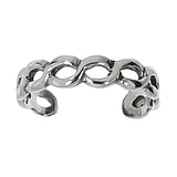 Midi Ring Silber 925 Ewig Schlaufe Endlos Welle