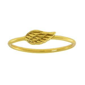 Midi Ring Silver 925 Gold-plated Wings