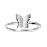 Midi Ring Silber 925 Schmetterling Sommervogel