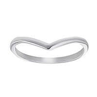 Midi Ring aus Silber 925. Breite:4mm. Querschnitt :1,2mm. Glnzend.