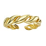 Midi Ring Silver 925 PVD-coating (gold color) Eternal Loop Eternity