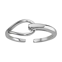 Midi Ring aus Silber 925. Breite:5,2mm. Biegsam zum Anziehen und Anpassen. Glnzend.
