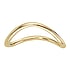 Midi Ring Silver 925 PVD-coating (gold color) Wave