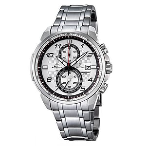 Festina  Stainless Steel Mineral glass