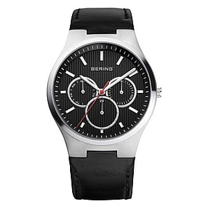 BERING  Stainless Steel Sapphire glass Leather