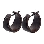 Organic earrings with Sono wood. Width:20mm.