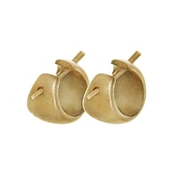 Organic earrings out of Wood. Width:14mm.