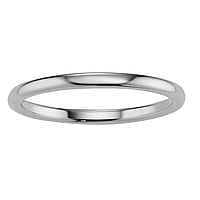 Tungsten Ring Width:2mm. Shiny. Rounded.