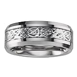 Tungsten Ring Tungsten  Enamel Eternal Loop Eternity