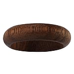 Fingerring with Walnut wood. Width:6mm. Rounded.