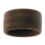 Fingerring with Sono wood. Width:12mm. Simple. Flat.