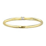 Gold ring 14K gold Lab grown diamond