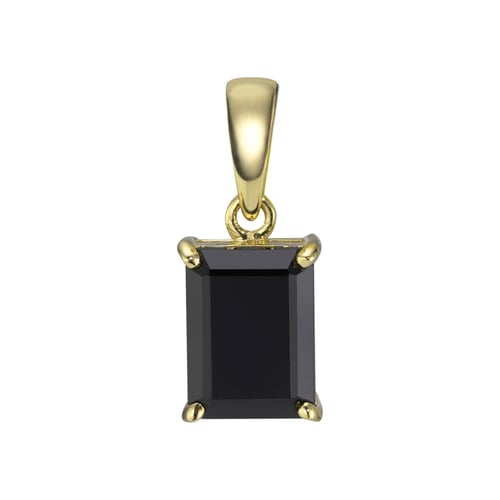 PENDENTIF EN OR 10K AVEC ONYX | Bijouteries