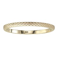 Gold ring with 14K gold. Width:2mm.
