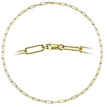 Collar de oro autntico Ancho:3,8mm. Dimetro transversal mnimo:3,8mm. Dimetro longitudinal mnimo:4mm. brillante.