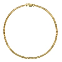Genuine gold bracelet with 14K gold. Cross-section:2mm. Shiny.