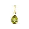 Genuine gold peridot pendant 14K gold Peridot Drop drop-shape waterdrop