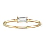 Gold ring 14K gold Lab grown diamond