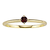 Gold ring 14K gold Garnet