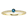 Gold ring 14K gold Blue Topaz