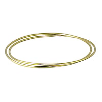Echtgold Armkette Durchmesser:60mm. Querschnitt :1,5mm. Glnzend. Verschlungene Ringe.