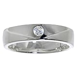 Anillo de plata Plata 925 Cristal Franja Tira Banda