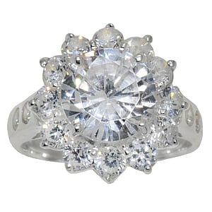 Bague argent Argent 925 Zircon Fleur