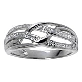 Bague argent Argent 925 Zircon Vague Onde Lame