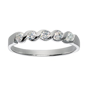 Silver ring Silver 925 zirconia Eternal Loop Eternity