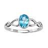 Silver ring Silver 925 zirconia Wave Eternal Loop Eternity