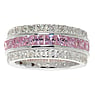 Bague argent Argent 925 Zircon Bandes Rayures Zbrure