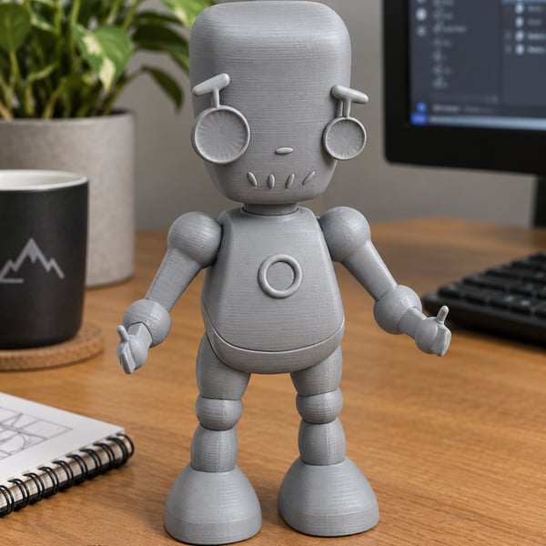 Image 3 of Friendly Robot - Cute Model and Pen holder